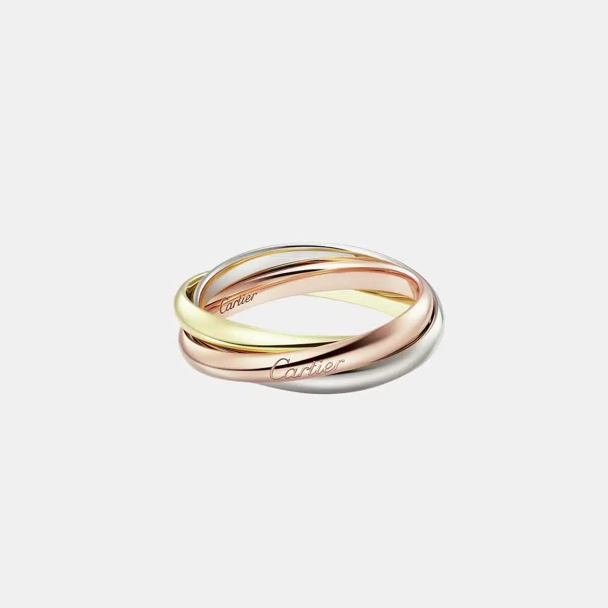 Bague Trinity Cartier petit modèle — photographie du modèle, cote d’occasion GOLDMARKET