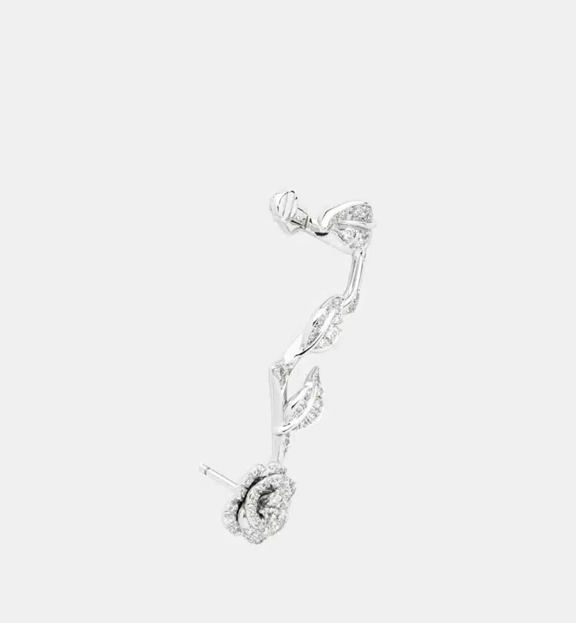 Boucles d’oreilles Bagatelle Dior en or blanc, diamant 0.53 ct