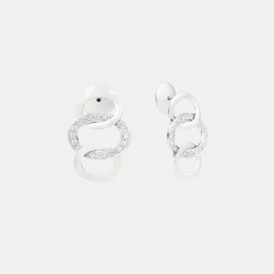 Boucles d’oreilles Brera Pomellato en or blanc, diamant 0.6ct
