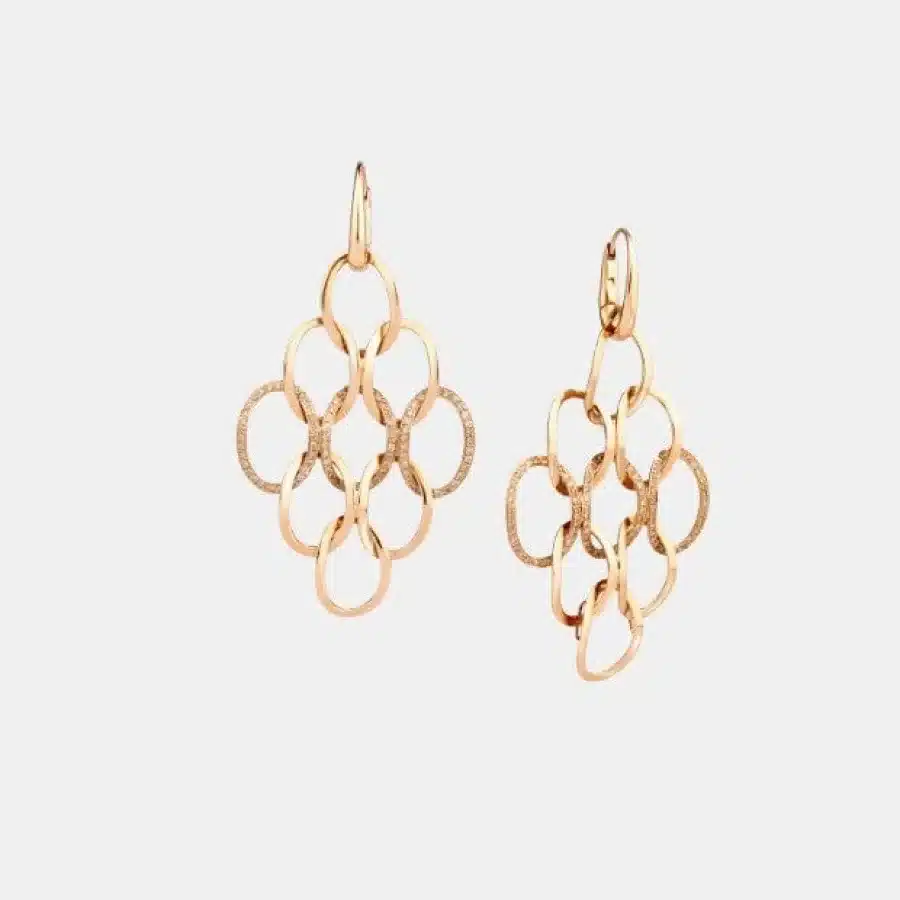 Boucles d'oreilles Brera Pomellato en or rose, diamant 1.2ct — photographie du modèle, cote d’occasion GOLDMARKET