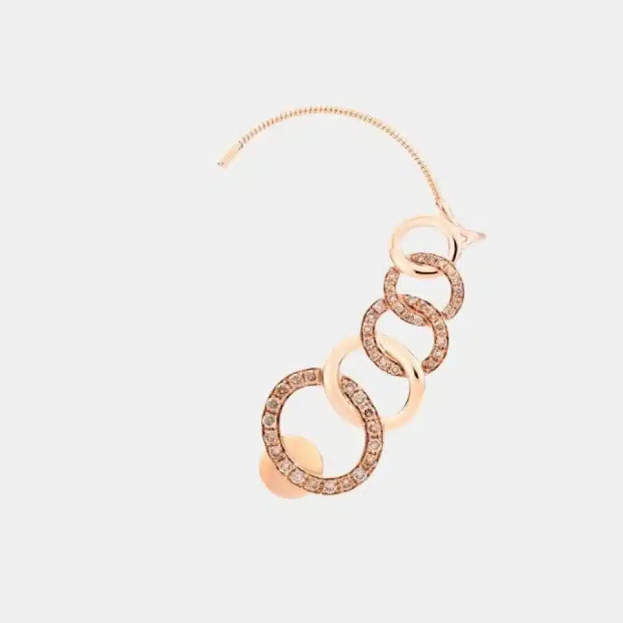 Boucles d'oreilles Brera Pomellato en or rose, diamant 1ct — photographie du modèle, cote d’occasion GOLDMARKET