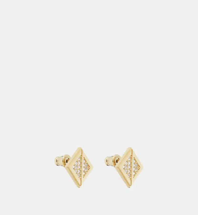 Boucles d'oreilles CD Diamond Dior en or, cristal — photographie du modèle, cote d’occasion GOLDMARKET