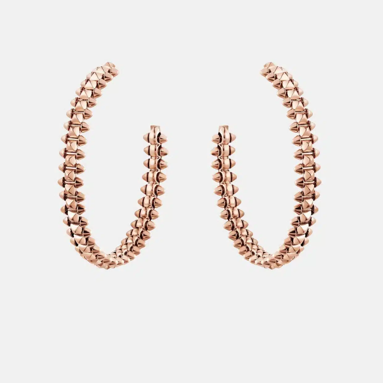 Boucles d’oreilles Clash de Cartier, hoop small model — photographie du modèle, cote d’occasion GOLDMARKET