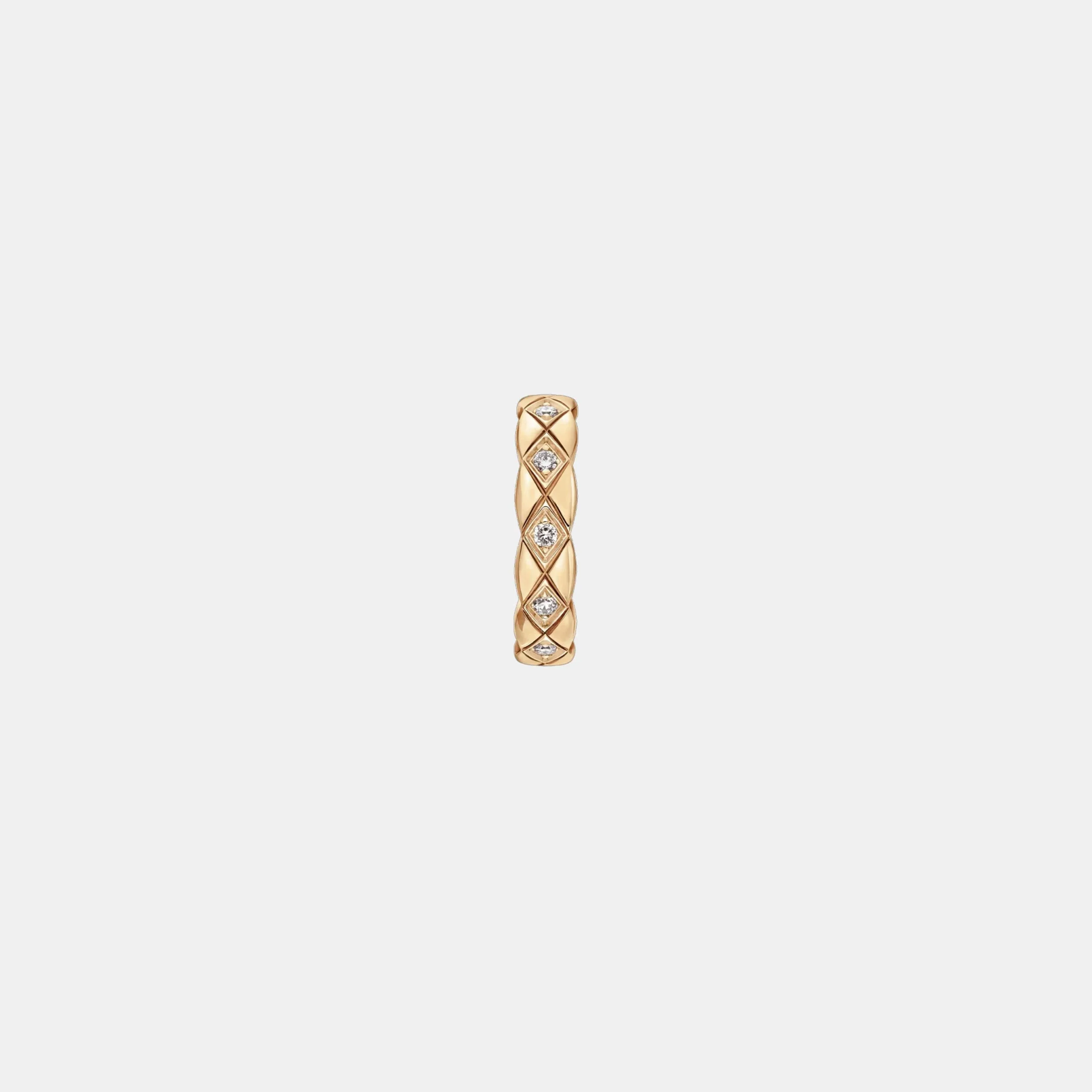 Boucles d'oreilles Coco Crush Chanel en or, diamant — photographie du modèle, cote d’occasion GOLDMARKET