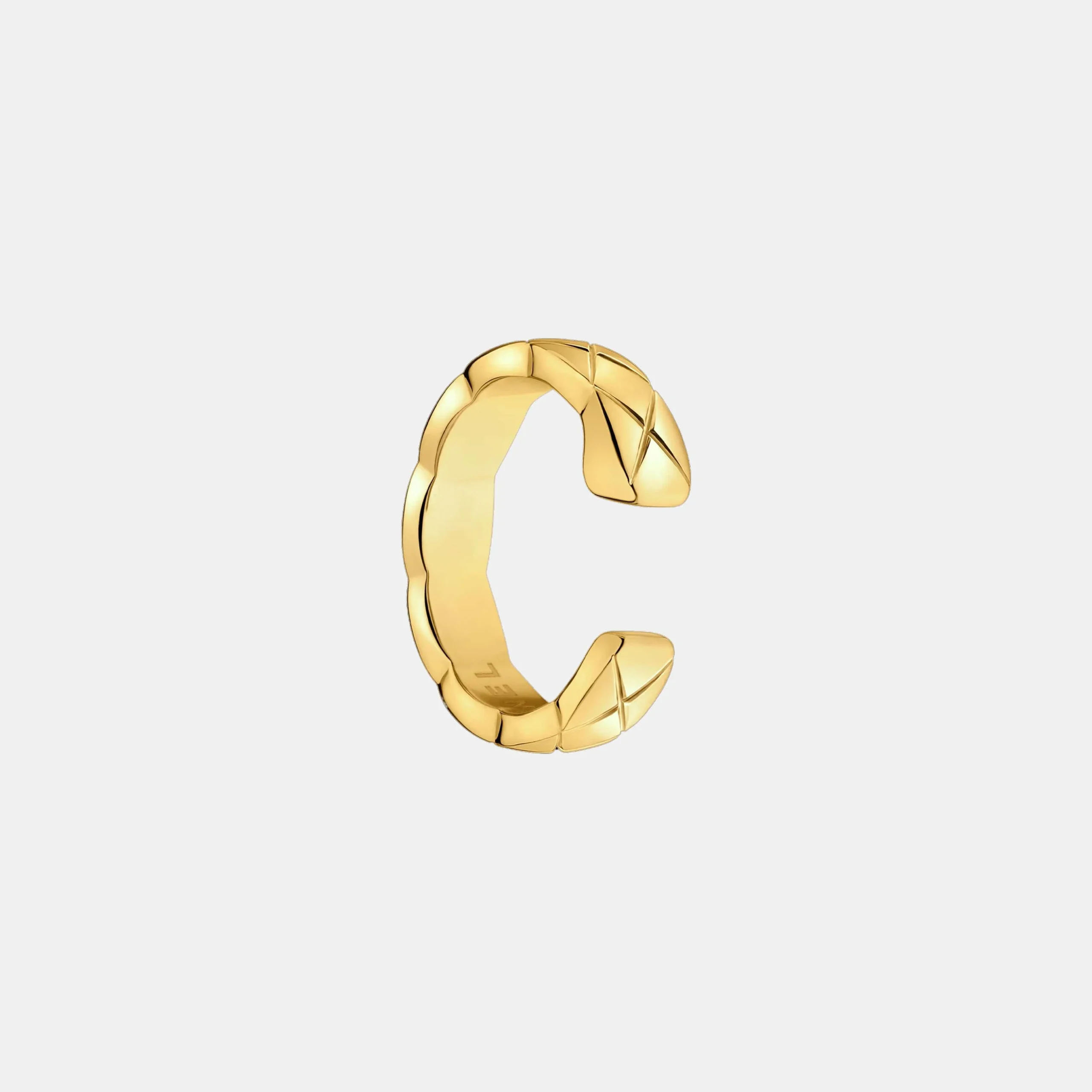 Boucles d'oreilles Coco Crush Chanel en or jaune — photographie du modèle, cote d’occasion GOLDMARKET