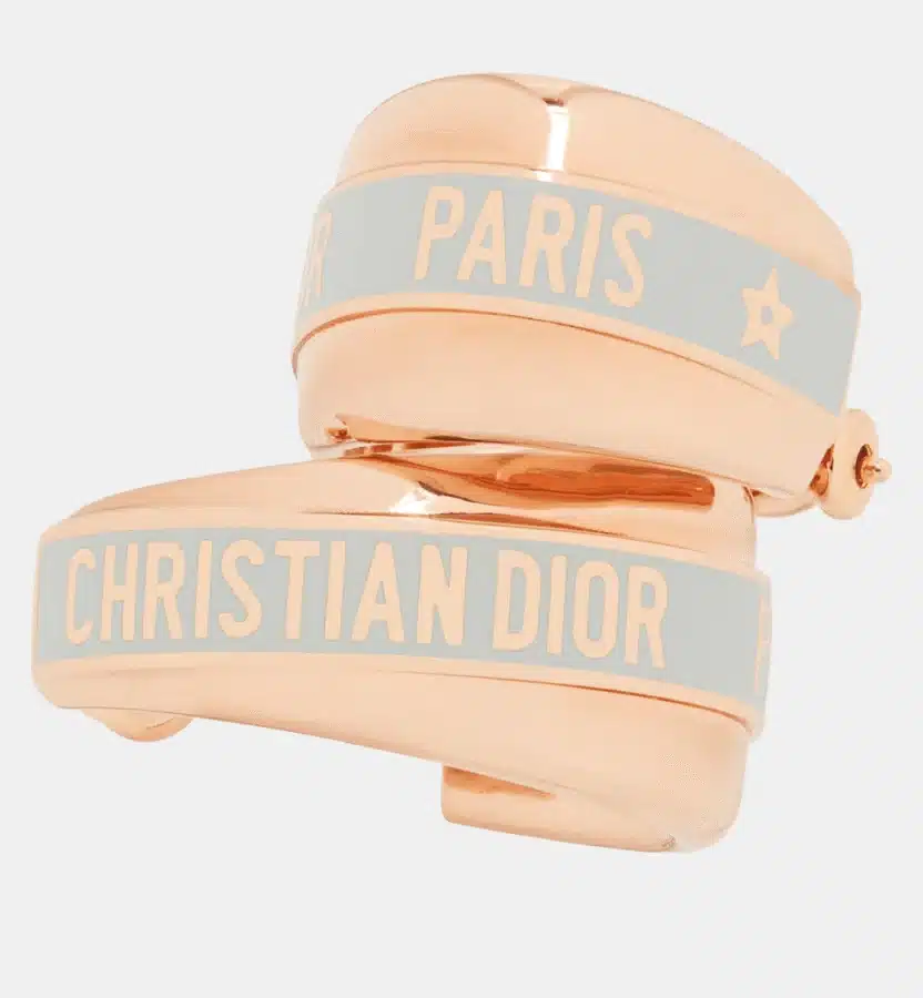 Boucles d'oreilles Dior Code Dior — photographie du modèle, cote d’occasion GOLDMARKET