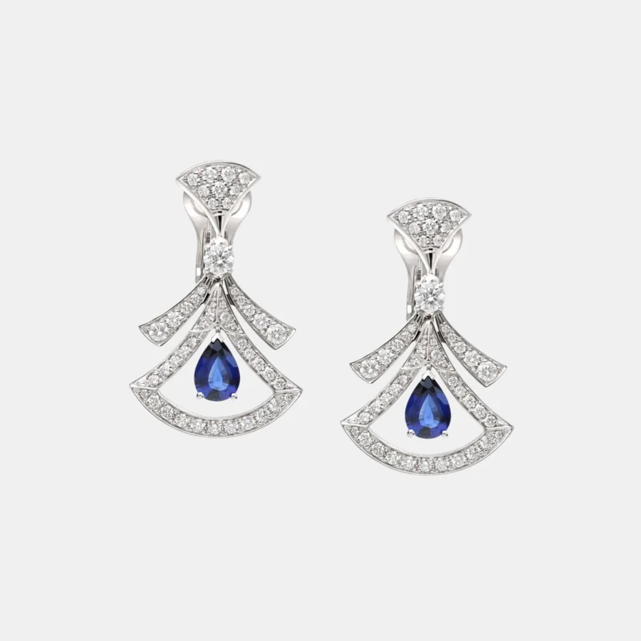 Boucles d'oreilles Diva's Dream Bulgari en or blanc, bijou d’occasion en très bon état