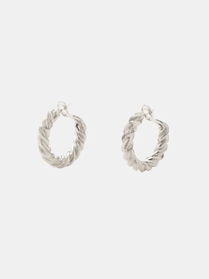 Boucles d'oreilles Dune de Poiray Poiray en or blanc — photographie du modèle, cote d’occasion GOLDMARKET