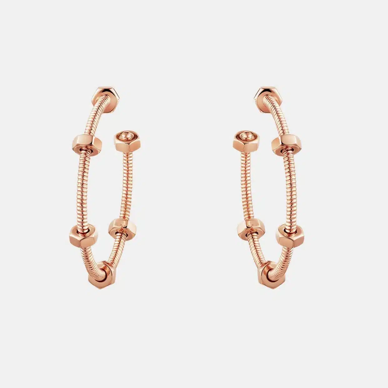 Boucles d’oreilles Écrou de Cartier en or rose