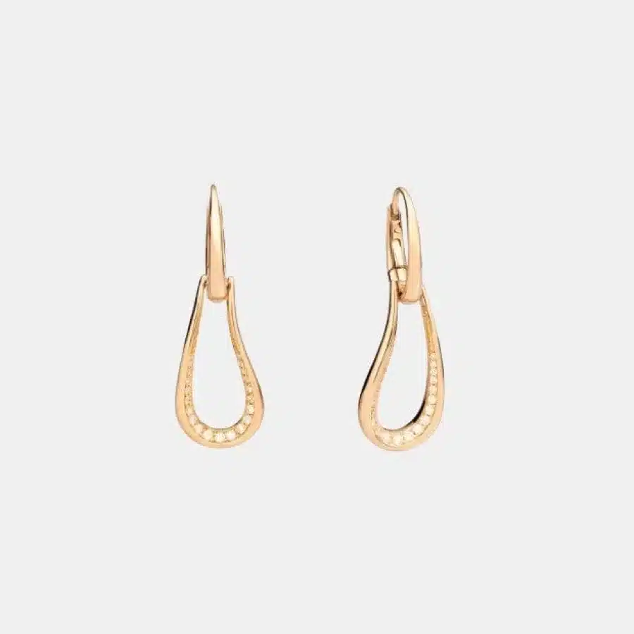 Boucles d’oreilles Fantina Pomellato en or rose, diamant 0.5ct