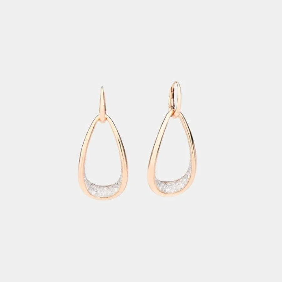 Boucles d'oreilles Fantina Pomellato en or rose, diamant 1.9ct — photographie du modèle, cote d’occasion GOLDMARKET