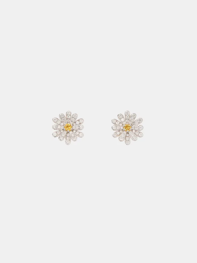 Boucles d’oreilles Flower Poiray Poiray en or blanc, diamant 0.54ct