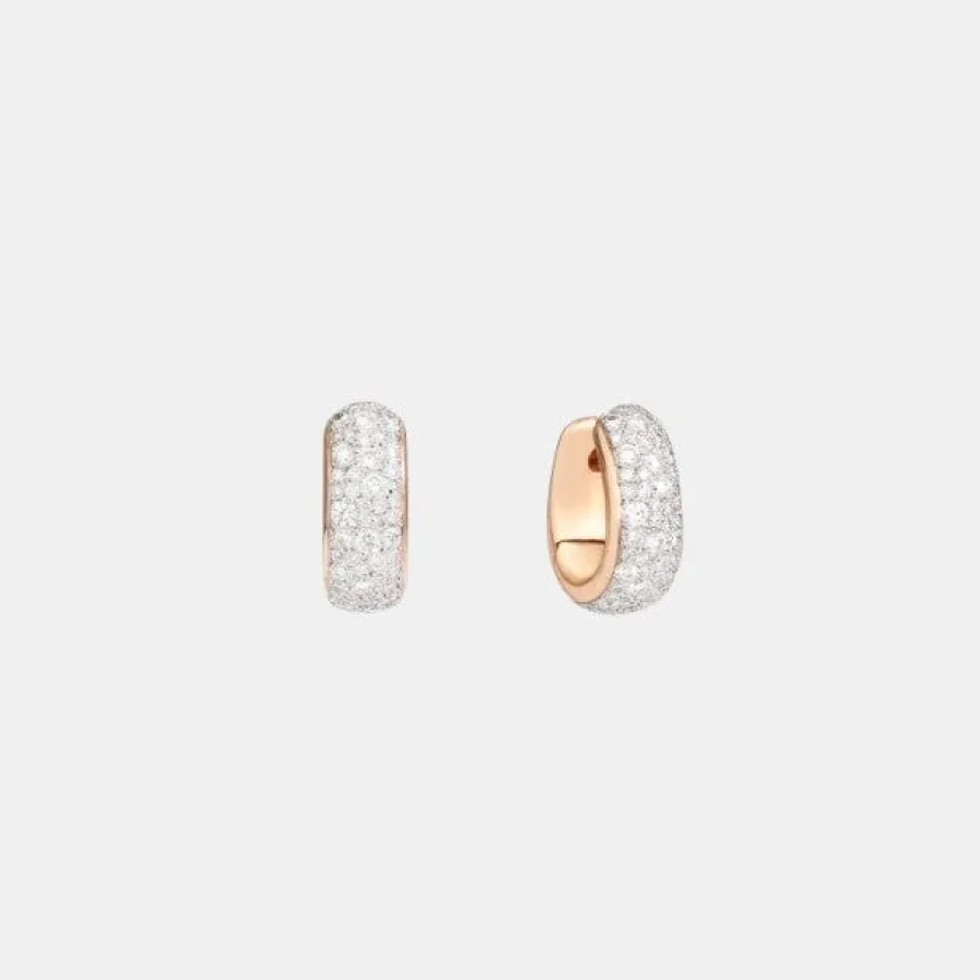 Boucles d'oreilles Iconica Pomellato en or rose, diamant 3.1ct — photographie du modèle, cote d’occasion GOLDMARKET