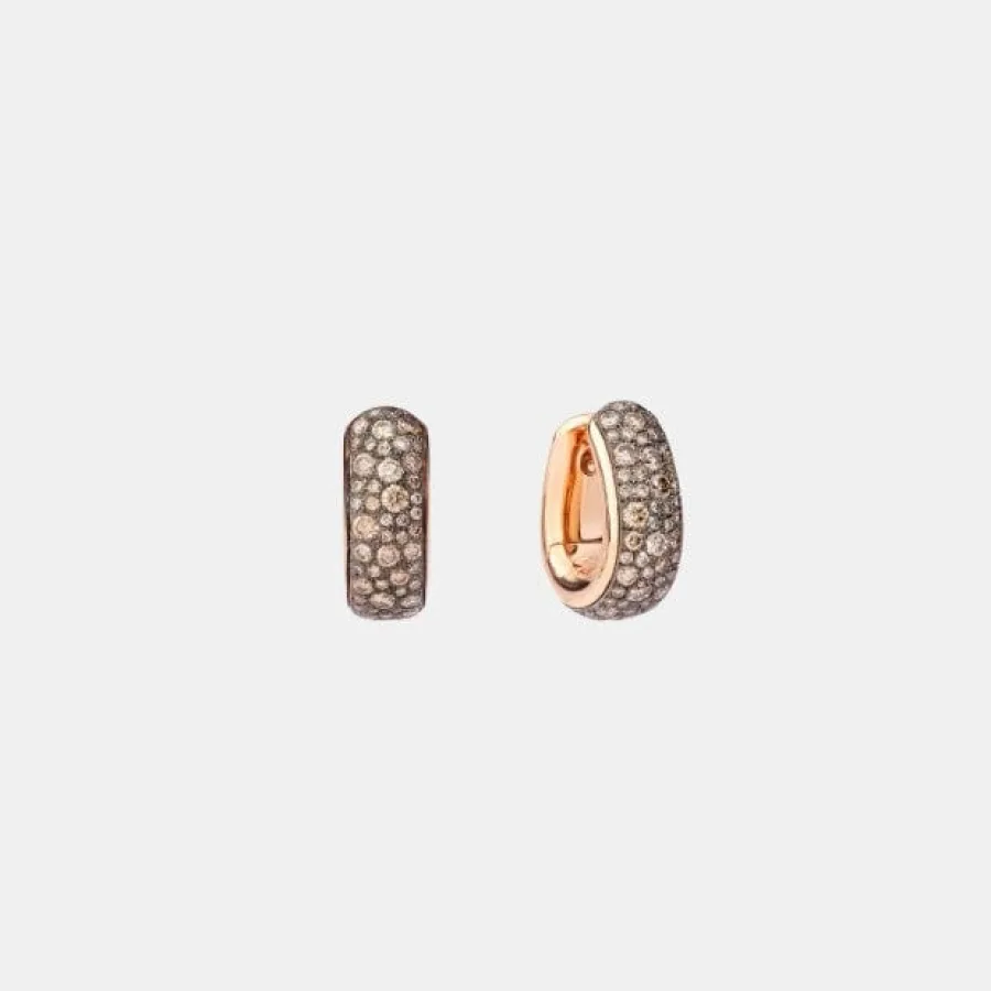 Boucles d'oreilles Iconica Pomellato en or rose, diamant 3.3ct — photographie du modèle, cote d’occasion GOLDMARKET