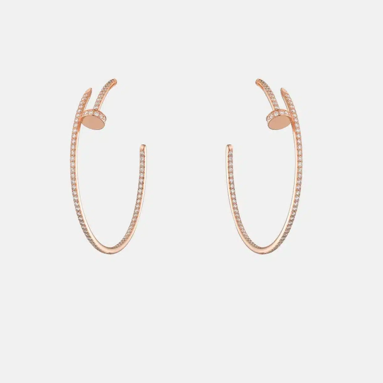 Boucles d’oreilles Juste un Clou Cartier en or rose, diamant