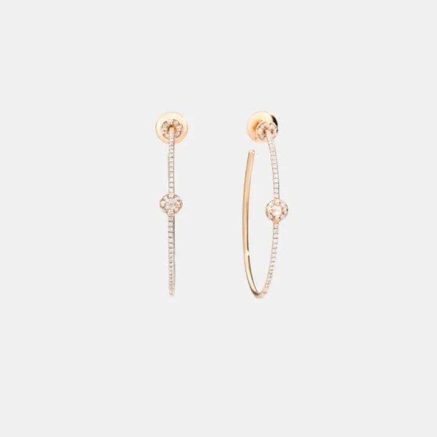 Boucles d'oreilles M'Ama Non M'Ama Pomellato en or rose, diamant 0.1ct — photographie du modèle, cote d’occasion GOLDMARKET