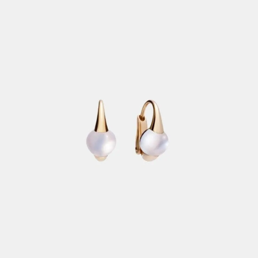 Boucles d'oreilles M'Ama Non M'Ama Pomellato en or rose, pierre de lune 2.4ct — photographie du modèle, cote d’occasion GOLDMARKET