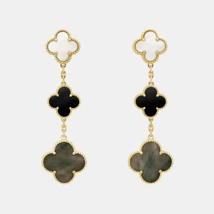 Boucles d'oreilles Magic Alhambra Van Cleef & Arpels en or jaune, mixte — photographie du modèle, cote d’occasion GOLDMARKET