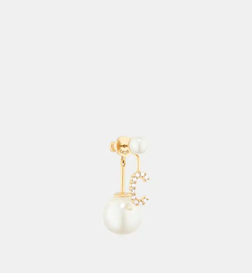Boucles d'oreilles My ABCDior Tribales Dior en or, cristal — photographie du modèle, cote d’occasion GOLDMARKET