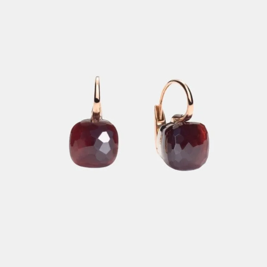 Boucles d'oreilles Nudo Pomellato en or, grenat 18ct — photographie du modèle, cote d’occasion GOLDMARKET