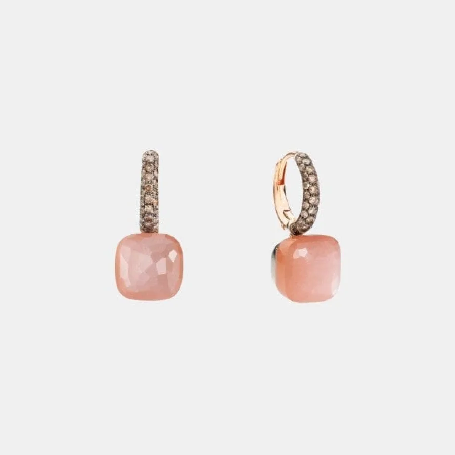 Boucles d'oreilles Nudo Pomellato en or, pierre de lune 15.6ct — photographie du modèle, cote d’occasion GOLDMARKET