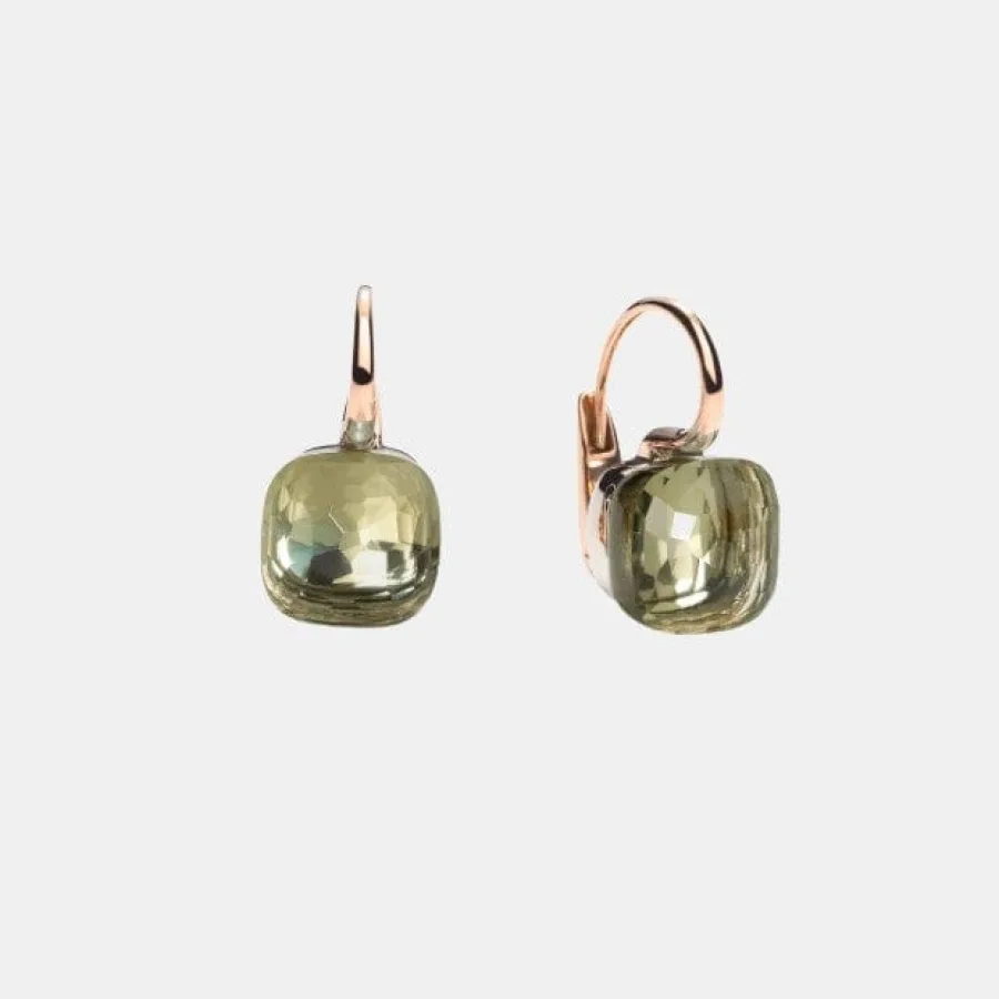 Boucles d'oreilles Nudo Pomellato en or, prasiolite 14ct — photographie du modèle, cote d’occasion GOLDMARKET