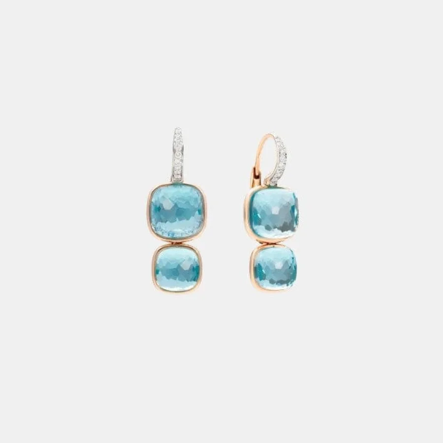 Boucles d'oreilles Nudo Pomellato en or rose, topaze 41.4ct — photographie du modèle, cote d’occasion GOLDMARKET