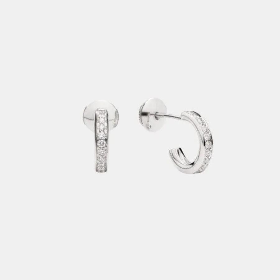 Boucles d’oreilles Pomellato Together Pomellato en or blanc, diamant 0.4ct