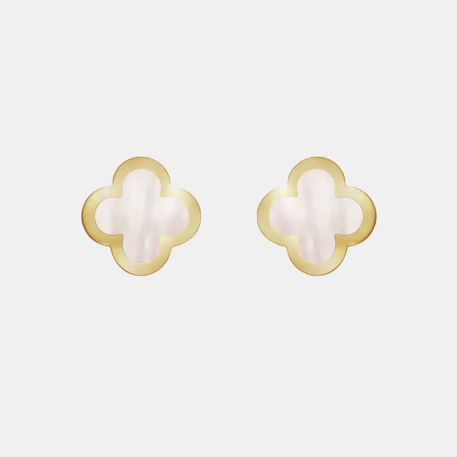 Boucles d’oreilles Pure Alhambra Van Cleef & Arpels en or jaune, perle