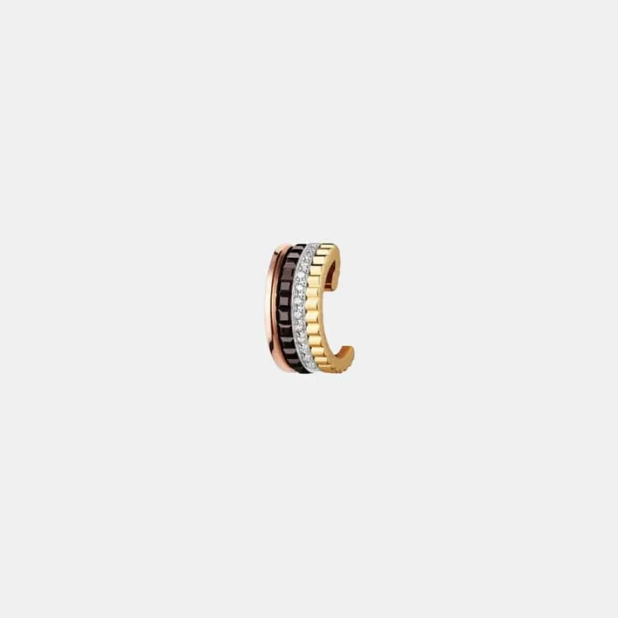 Boucles d'oreilles Quatre Boucheron en or, diamant 0.05ct — photographie du modèle, cote d’occasion GOLDMARKET