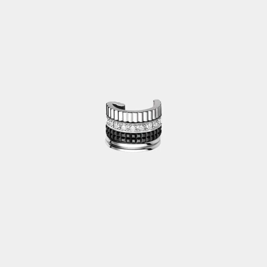Boucles d'oreilles Quatre Boucheron en or, diamant 0.14ct — photographie du modèle, cote d’occasion GOLDMARKET