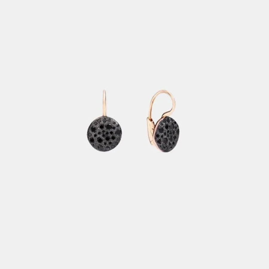 Boucles d'oreilles Sabbia Pomellato en or rose, diamant 0.9ct — photographie du modèle, cote d’occasion GOLDMARKET
