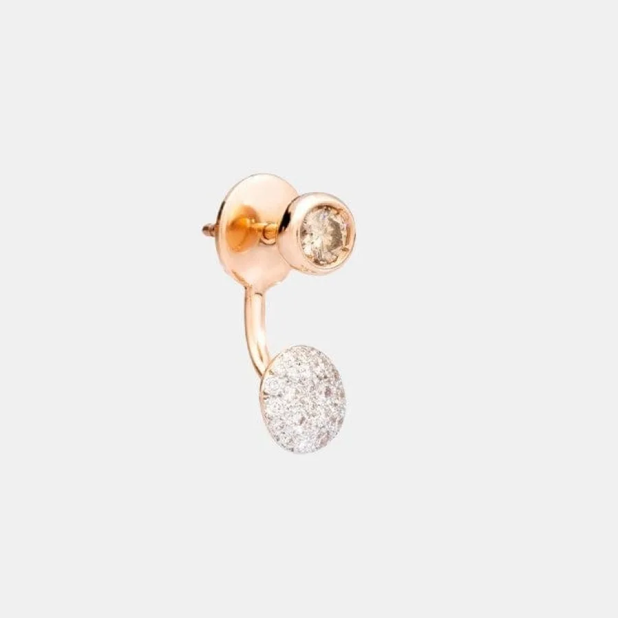 Boucles d'oreilles Sabbia Pomellato en or rose, mixte 0.2ct — photographie du modèle, cote d’occasion GOLDMARKET