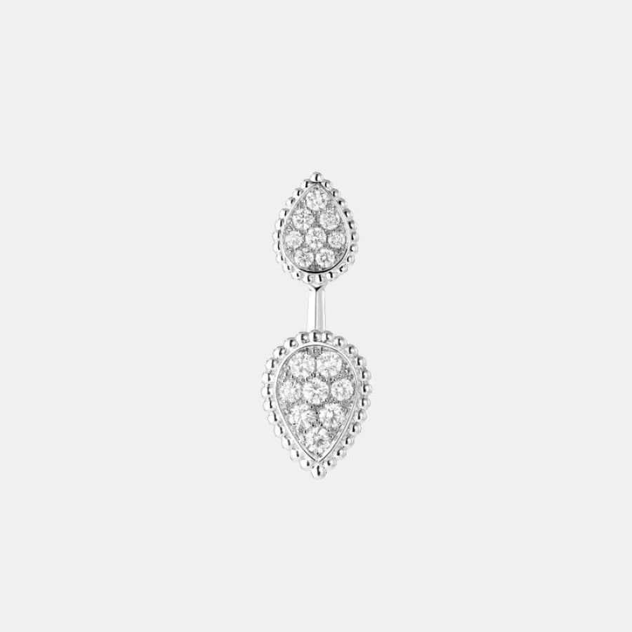 Boucles d'oreilles Serpent Bohème Boucheron en or blanc, diamant 0.49ct s motif — photographie du modèle, cote d’occasion GOLDMARKET