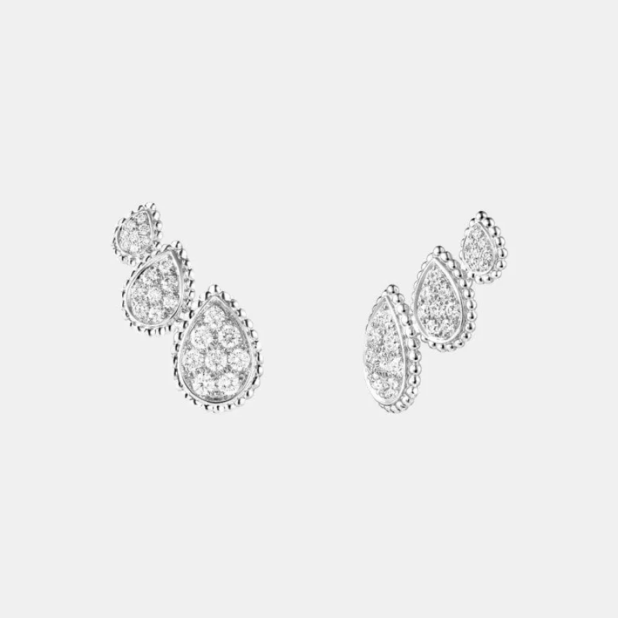 Boucles d'oreilles Serpent Bohème Boucheron en or blanc, diamant 0.96ct, 3 motifs — photographie du modèle, cote d’occasion GOLDMARKET