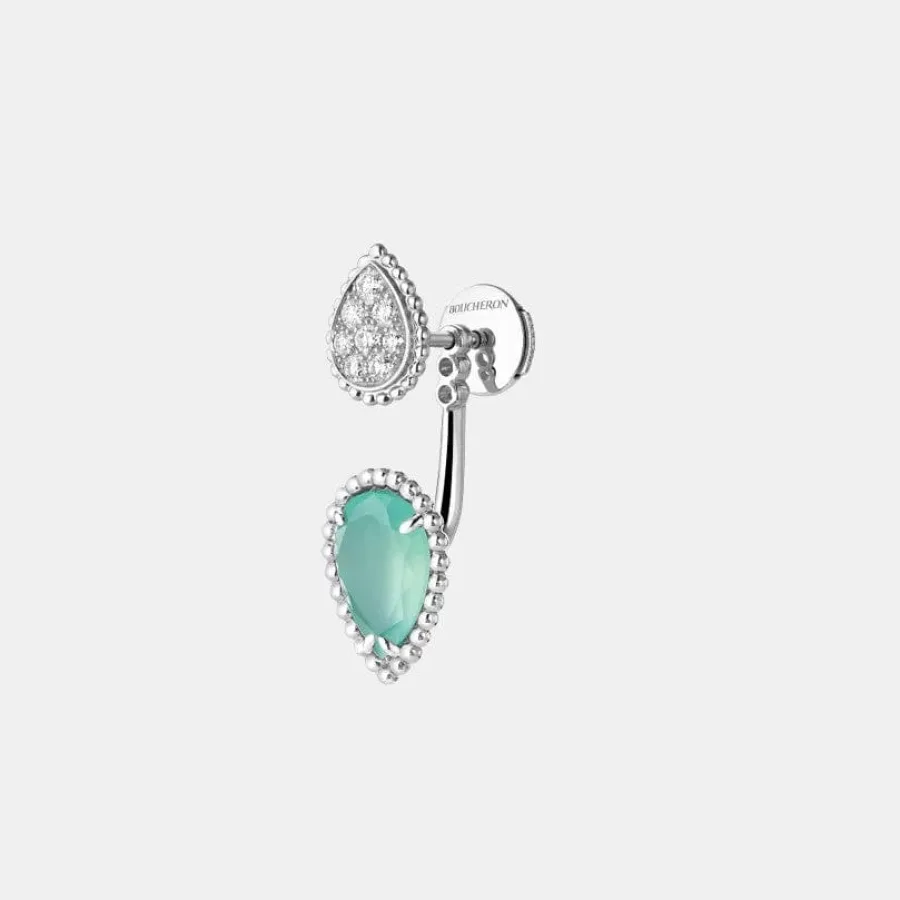 Boucles d'oreilles Serpent Bohème Boucheron en or blanc, mixte 1.53ct, motif s et xs. — photographie du modèle, cote d’occasion GOLDMARKET