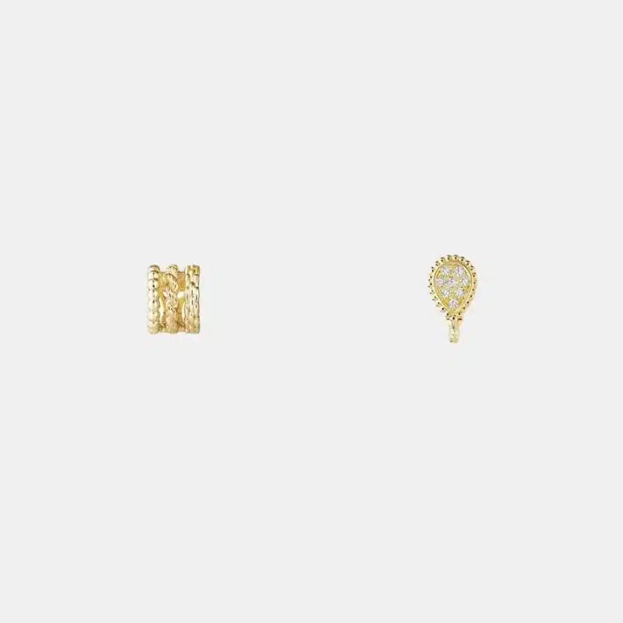 Boucles d'oreilles Serpent Bohème Boucheron en or jaune, diamant 0.13ct — photographie du modèle, cote d’occasion GOLDMARKET