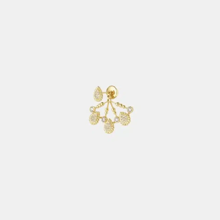 Boucles d'oreilles Serpent Bohème Boucheron en or jaune, diamant 0.4ct s motif — photographie du modèle, cote d’occasion GOLDMARKET