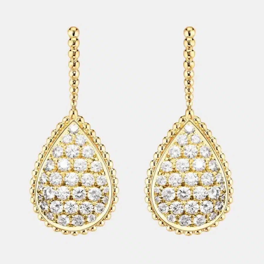Boucles d'oreilles Serpent Bohème Boucheron en or jaune, diamant l motif 2.5ct — photographie du modèle, cote d’occasion GOLDMARKET