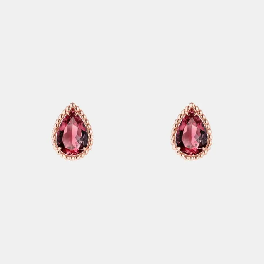 Boucles d'oreilles Serpent Bohème Boucheron en or rose, grenat s motif 4.25ct — photographie du modèle, cote d’occasion GOLDMARKET