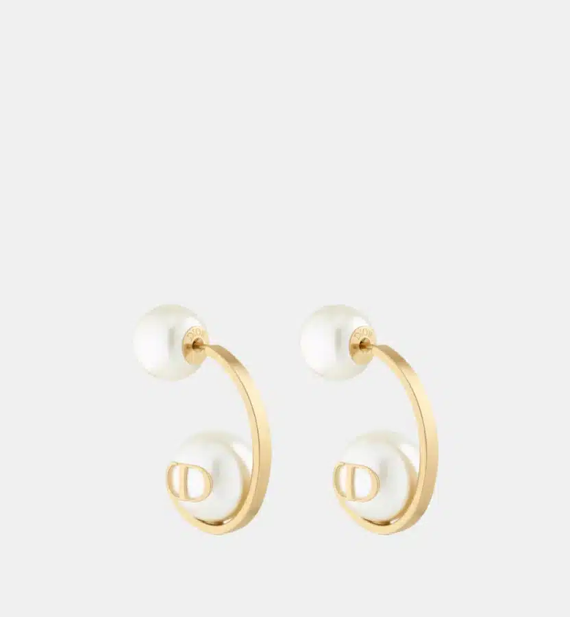 Boucles d'oreilles Tribales Dior en or blanc — photographie du modèle, cote d’occasion GOLDMARKET