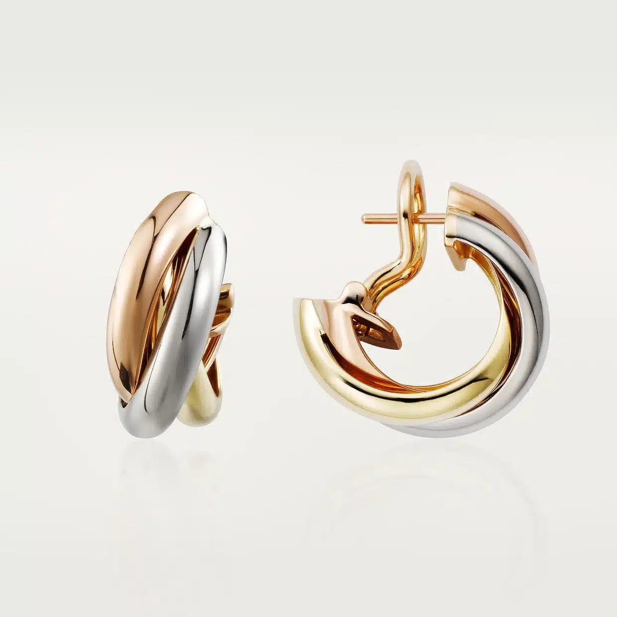 Boucles d'oreilles Trinity Cartier — photographie du modèle, cote d’occasion GOLDMARKET