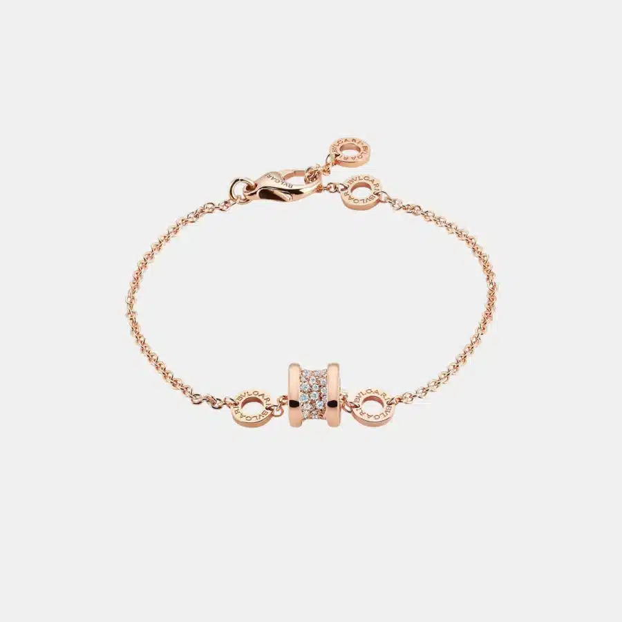 Bracelet B.Zero1 Bulgari en or rose, diamant 0.31ct — photographie du modèle, cote d’occasion GOLDMARKET