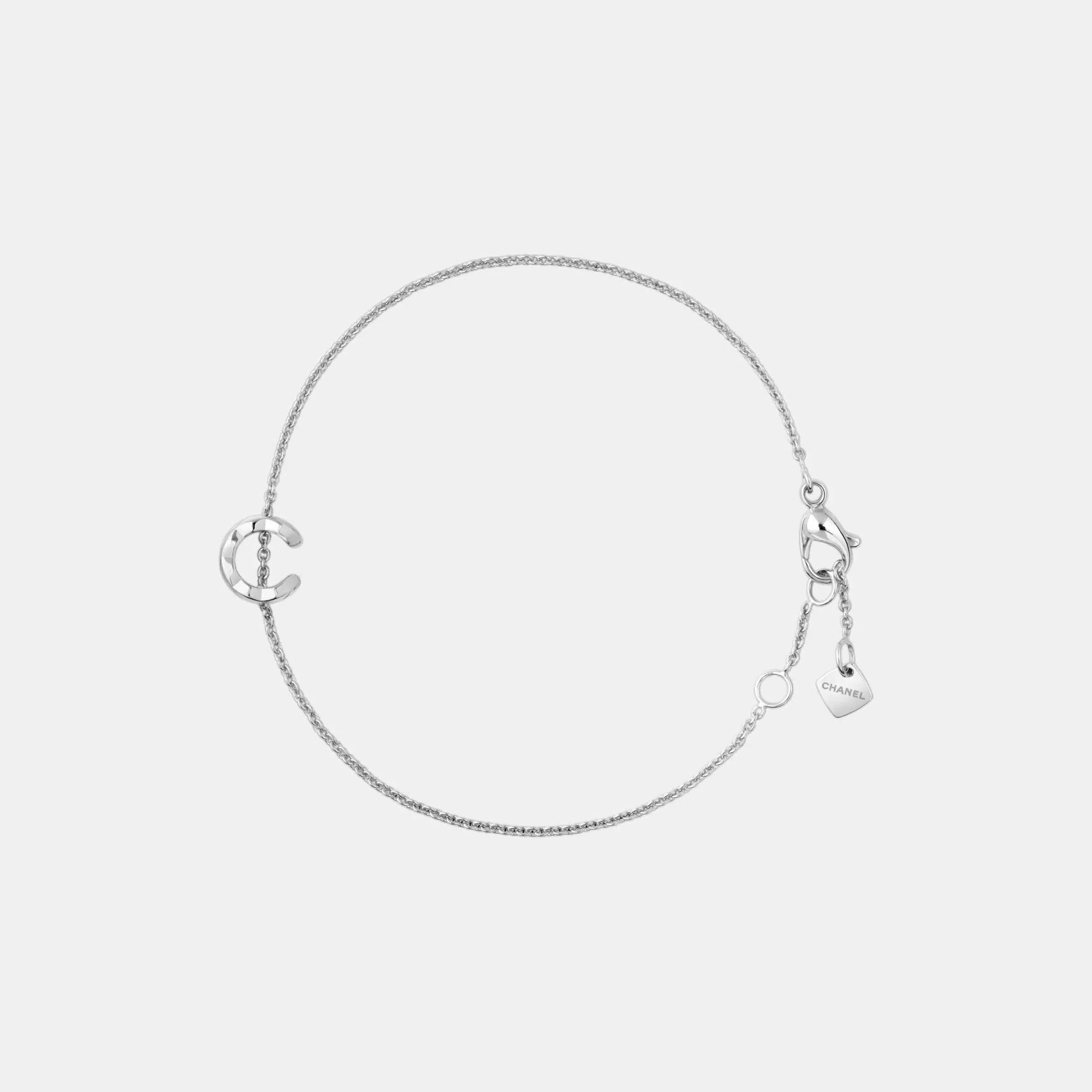 Bracelet Coco Crush Chanel en or blanc — photographie du modèle, cote d’occasion GOLDMARKET