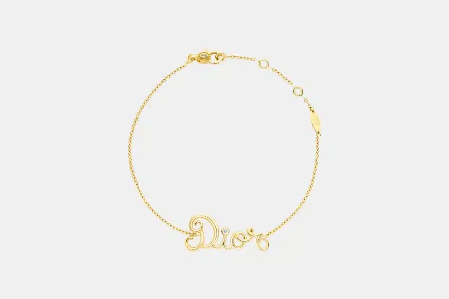 Bracelet Dioramour Dior en or jaune, diamant 0.10 ct