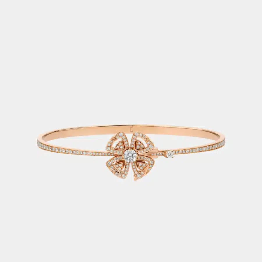 Bracelet Fiorever Bulgari en or rose, diamant 0.86ct — photographie du modèle, cote d’occasion GOLDMARKET