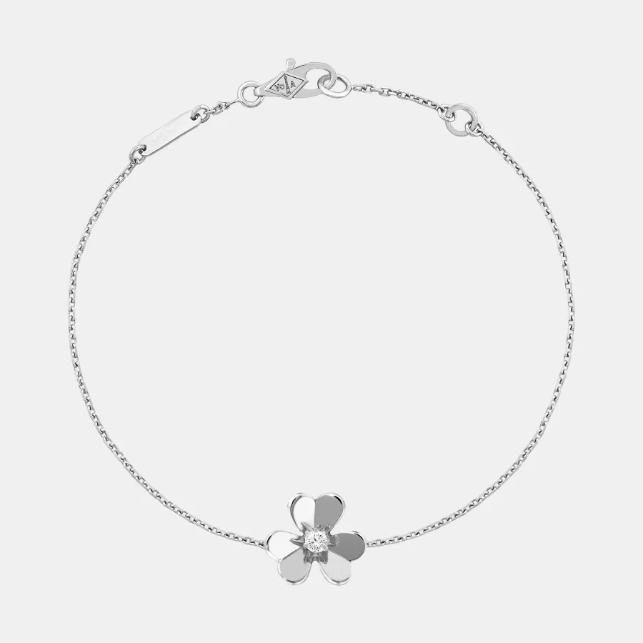 Bracelet Frivole Van Cleef & Arpels en or blanc, diamant 0.05ct — photographie du modèle, cote d’occasion GOLDMARKET