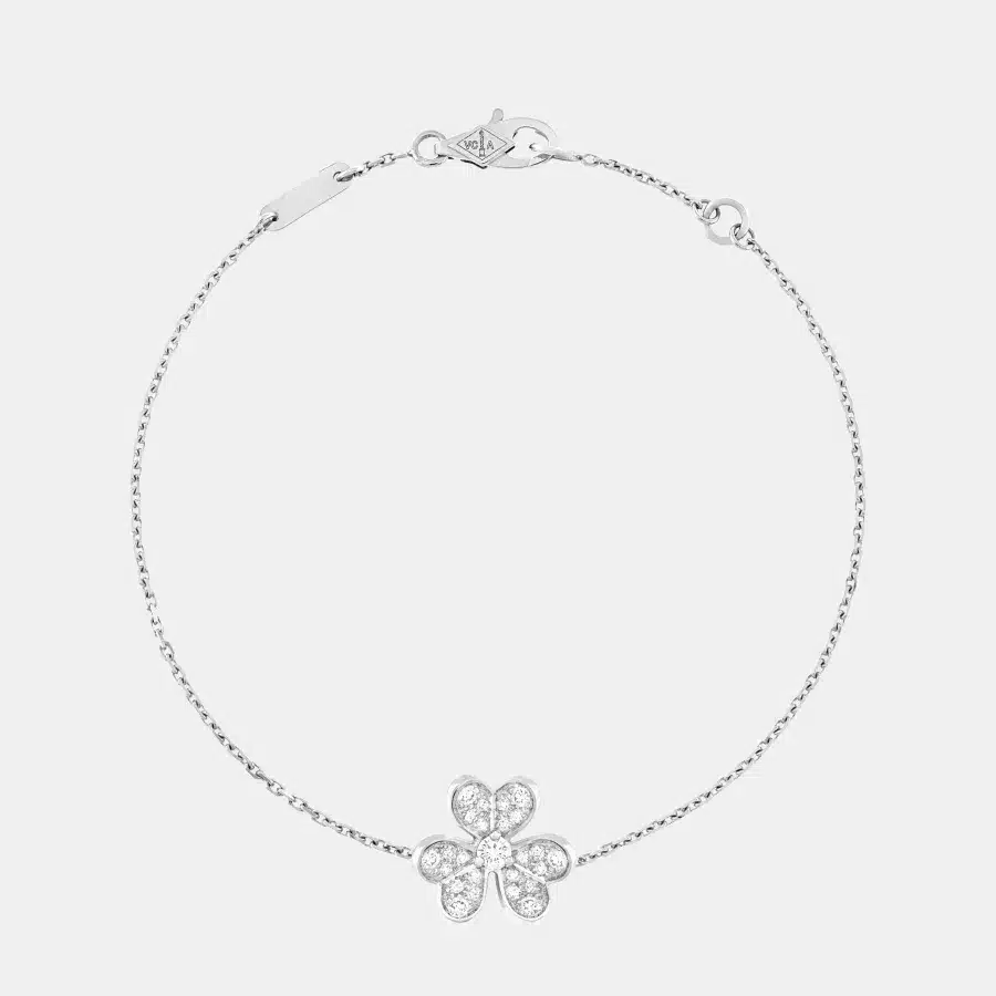 Bracelet Frivole Van Cleef & Arpels en or blanc, diamant 0.21ct — photographie du modèle, cote d’occasion GOLDMARKET