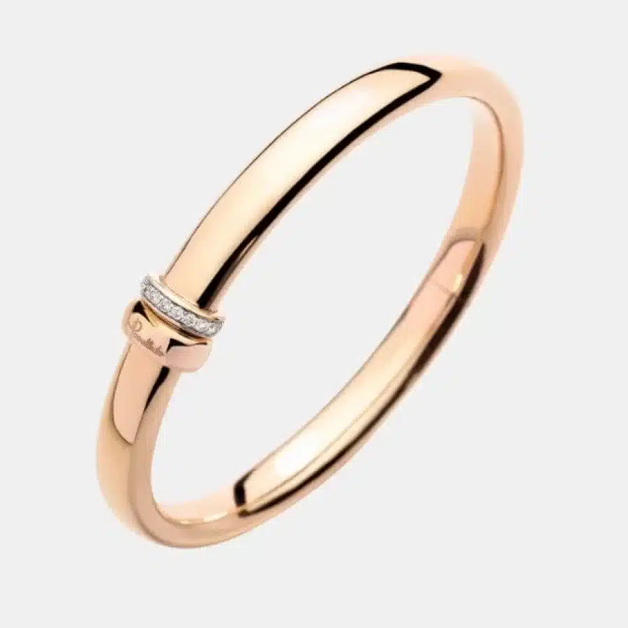 Bracelet Iconica Pomellato en or rose, diamant 0.2ct — photographie du modèle, cote d’occasion GOLDMARKET