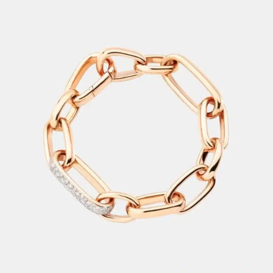 Bracelet Iconica Pomellato en or rose, diamant 1.2ct — photographie du modèle, cote d’occasion GOLDMARKET